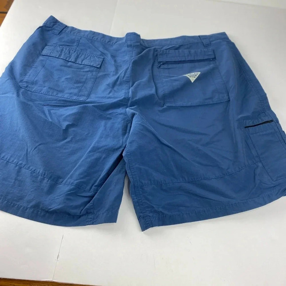 Columbia PFG Mens 44 Navy Blue Omni-Shade Cargo Shorts - Picture 5 of 5